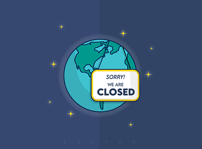 Sorry! WE ARE CLOSED!! adobe illustrator branding corona render coronavirus covid 19 covid19 creative design design design of the day flat illustration illustrator lockdown quarantine stay home stay safe ui ux vector