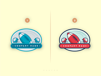 Which one would you choose? adobe illustrator american football art branding design illustration illustrator logo logo design sports sports logo typography ui ux vector