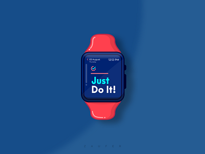 Smartwatch - Vector Design adobe illustrator apple apple watch art branding design fashion flat illustration illustrator just do it logo minimal smartwatch typography ux vector watch