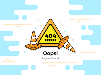 404 Error - Page not found! 404 error 404 error page adobe illustrator branding design flat illustration illustrator logo minimal page not found ui ux vector