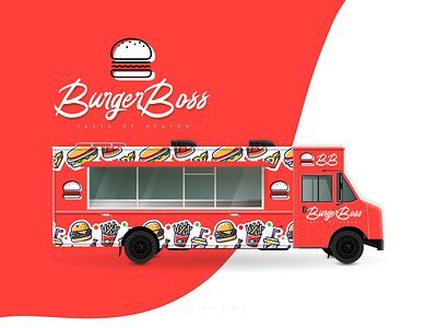 Burger Boss - Weekly Warmup adobe illustrator branding burger creative design design flat food foodtruck illustration illustrator logo minimal vector weekly warm up weeklywarmup