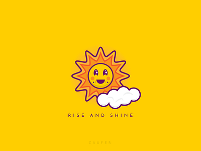 Rise and Shine adobe illustrator animation character design design inspiration flat icon illustration illustrator minimal sun sunglasses ux vector