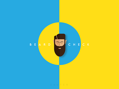 Beard Check - Logo Concept adobe illustrator beard bearded man beards branding design flat icon illustration illustrator logo minimal vector