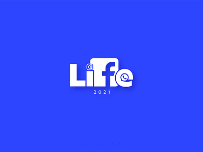 Life in 2021 adobe illustrator design facebook flat icon illustration instagram logo minimal ui ux whatsapp