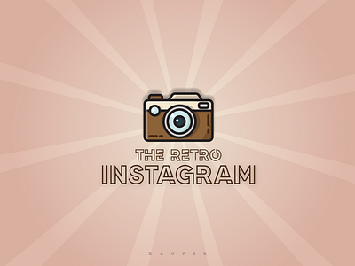 Retro Instagram adobe illustrator creative design design flat icon illustration illustrator instagram logo minimal retro retro design vector weekly warm up weeklywarmup