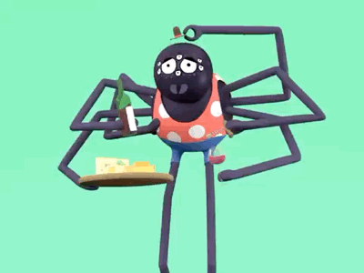 joseph the tirolean spider 3d animation design illustration loop nice spider
