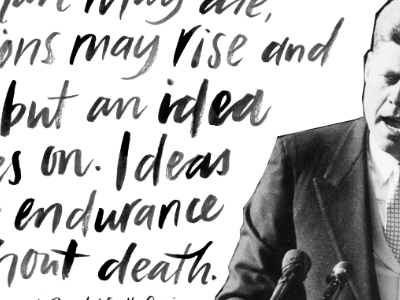 JFK brush quote