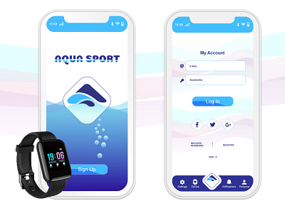 Aqua sport App app ui