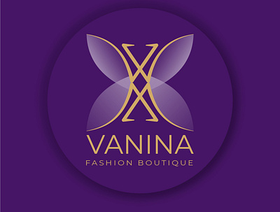 VANINA fashion boutique branding logo vector