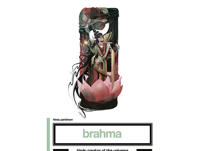 Brahma | Hindu god of creation ancient art brahma character design character illustration concept concept art design gods hindu illustration india myth mythology nature universe