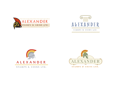 Alexander Stamps & Coins Ltd. Branding Mockups alexander branding logo mockups product