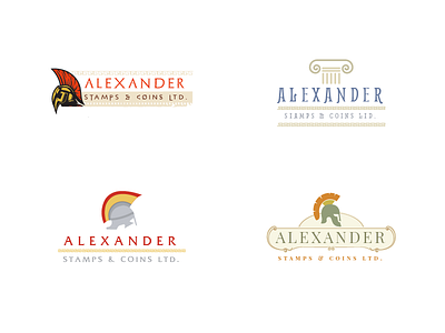 Alexander Stamps & Coins Ltd. Branding Mockups