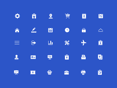 Icon set (24x24) flat icon system