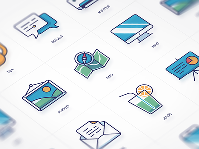 Free Vector Icons (Preview) dialog flat free iconfont icons juice mail map photo preview ui vector