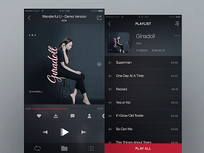 Music App Design album app music music app ui ux
