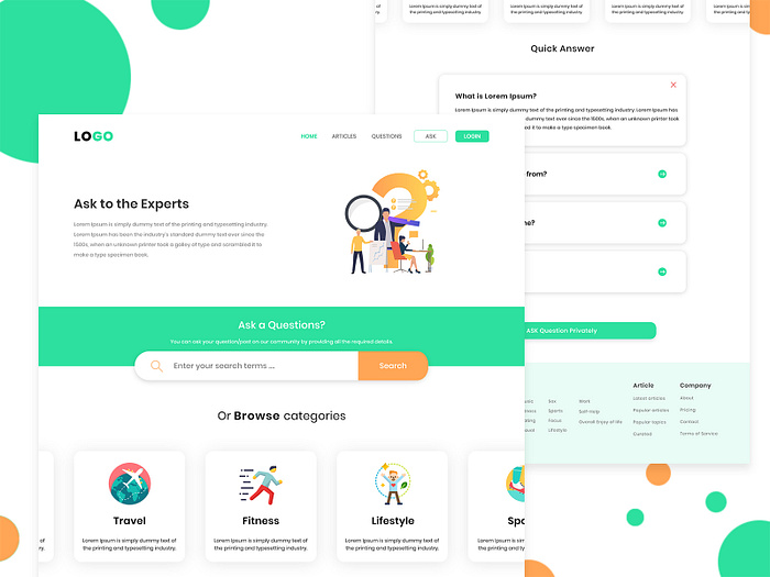 Ask Question and Answer website UI Concept by Shomitro KG 🇧🇩 on Dribbble