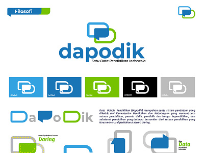 Logo DAPODIK branding illustration logo