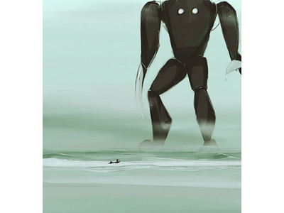 Giant robot in the ocean?