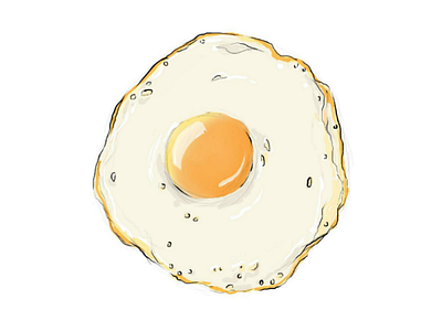 Egg Illustration breakfast egg food fried egg illustration