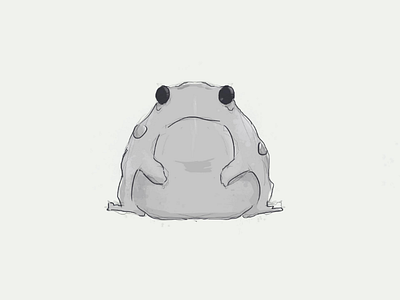 Lil froggo cute frog illustration minimalist toad