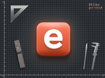 Ethena Design Lab blueprint branding icon ios logo