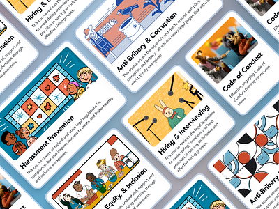Ethena Courses card design graphic design illustration interface ui web