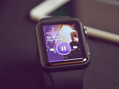 Apple Watch Music player ui watch