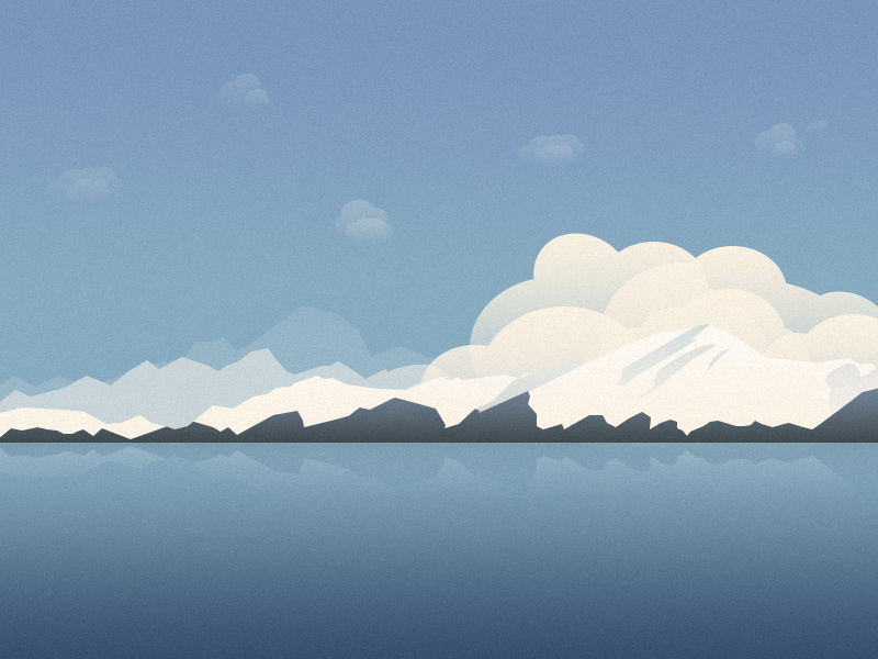 Snow Mountain by Pixyep on Dribbble
