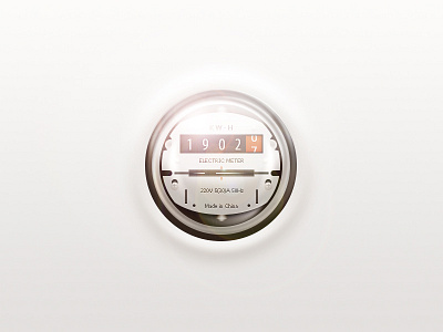 Electric Meter app electric hour icon kw meter ui