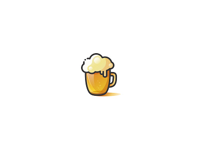 Beer Cup beer bottle cheers dribbble green illustrator shenyang sketch ui yellow