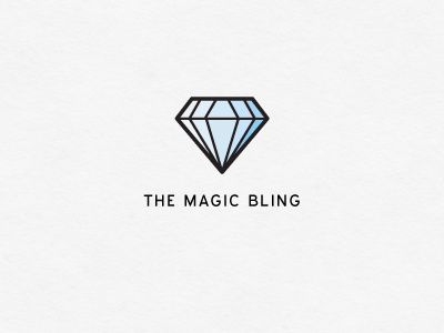 The Magic Bling bling branding diamond logo magic