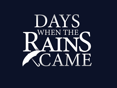 Days when the Rains Came branding character design icon design icon logo design illustration logo logo design vector