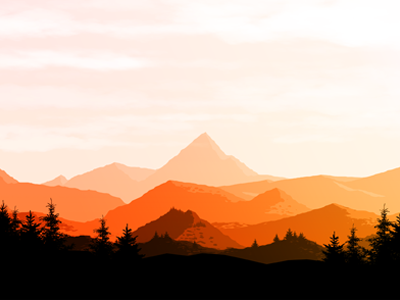 Mountain range Background / Wallpaper retro vector