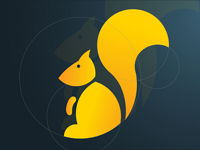 A Squirrel With Golden Ratio By Rocket On Dribbble