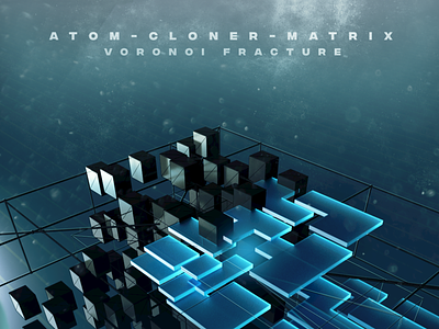 Atom-Cloner-Matrix-Voronoi Fracture C4D 3d art abstract abstract art abstract design abstraction art c4d c4dart cloner dailyrender interaction octanerender specular