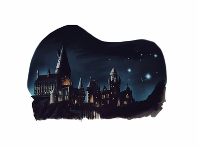 Hogwarts illustration ipad procreate film
