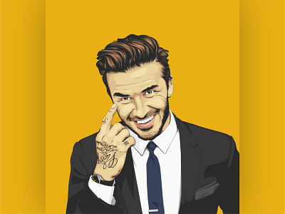 Beckham Illustration football illustration vectorart
