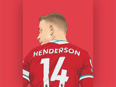 Henderson-Liverpool Illustration footballillustration illustration vectorart