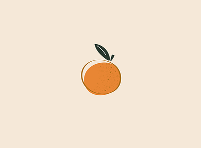 Little Orange design flat fruit icon illustration logo minimal orange orange logo vector
