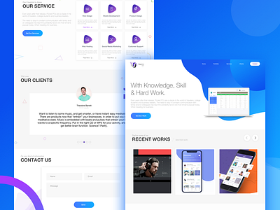 Portfolio - Website modern online ui ux website