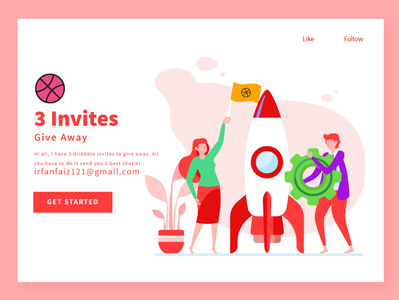 3 Dribbble Invites for New Players