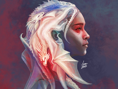 Daenerys Targaryen art design digital digitalartist drawing