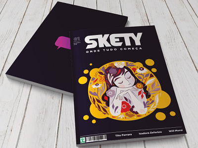 Skety 1 branding design editorial art editorial design editorial illustration flat illustration logo magazine revista typography vector