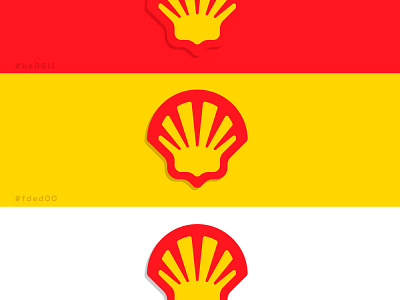 Shell 3 branding color design flat icon logo rebranding redesign