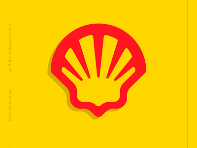 Shell 4 branding design flat icon logo rebrand rebranding redesign