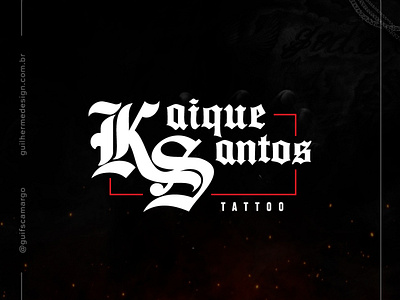 KS 1 branding design flat gothic logo tattoo tatuagem tipografia typography vector