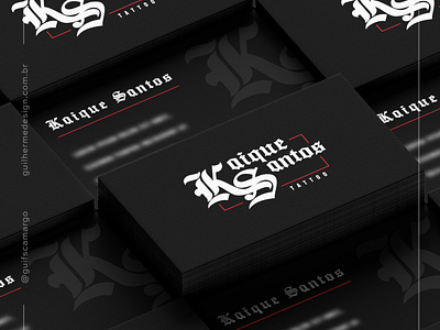 KS 6 branding card design logo logotipo mockup tattoo design typography