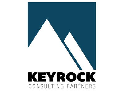 Keyrock Logo blue helvetica logo