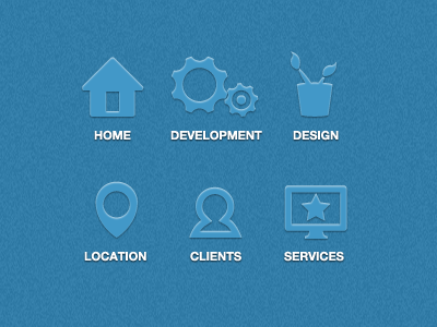 Site Icons clients design development home icons location navigation