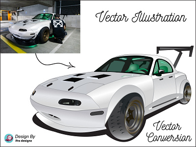 Vehicle Vector Art | Car Vector Portrait- Adobe Illustrator carvectorart illustration vector vector art vector illustration vectorart vectors vehicle vehicle design vehicle graphics